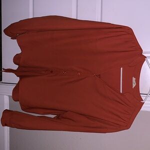 Orange blouse